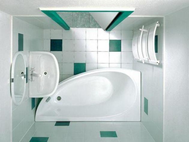 ванная комната зеленая